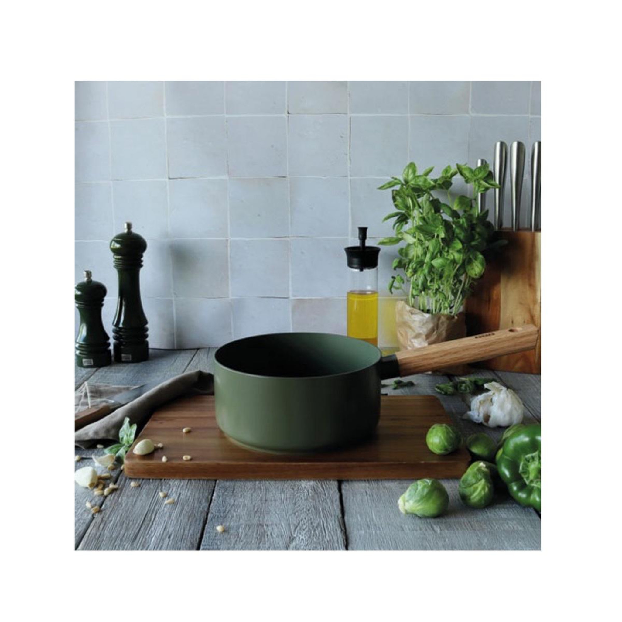 Voir la diapositive 4 : OGO LIVING Casserole 18cm kaki - 7930291