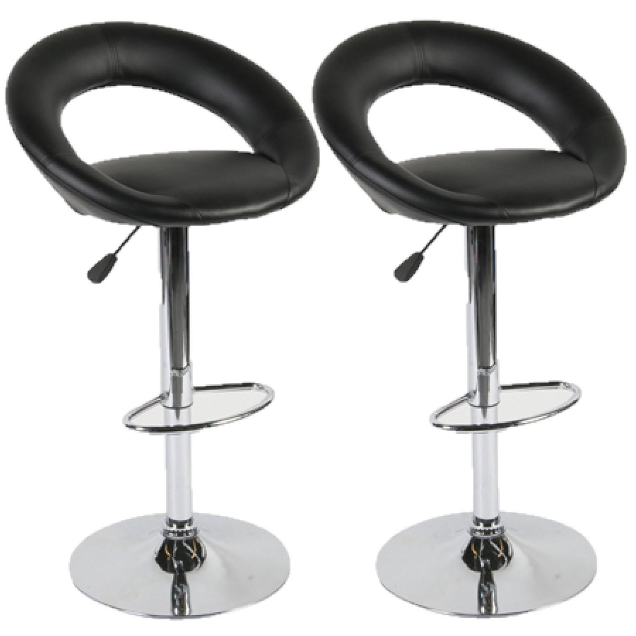 Voir la diapositive 1 : TOILINUX Lot de 2 tabourets de bar sasha simili