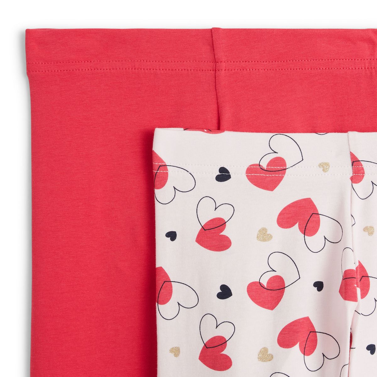 INEXTENSO Lot de 2 leggings fille