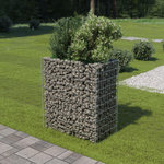 VIDAXL Lit sureleve a gabion Acier galvanise 90x50x100 cm