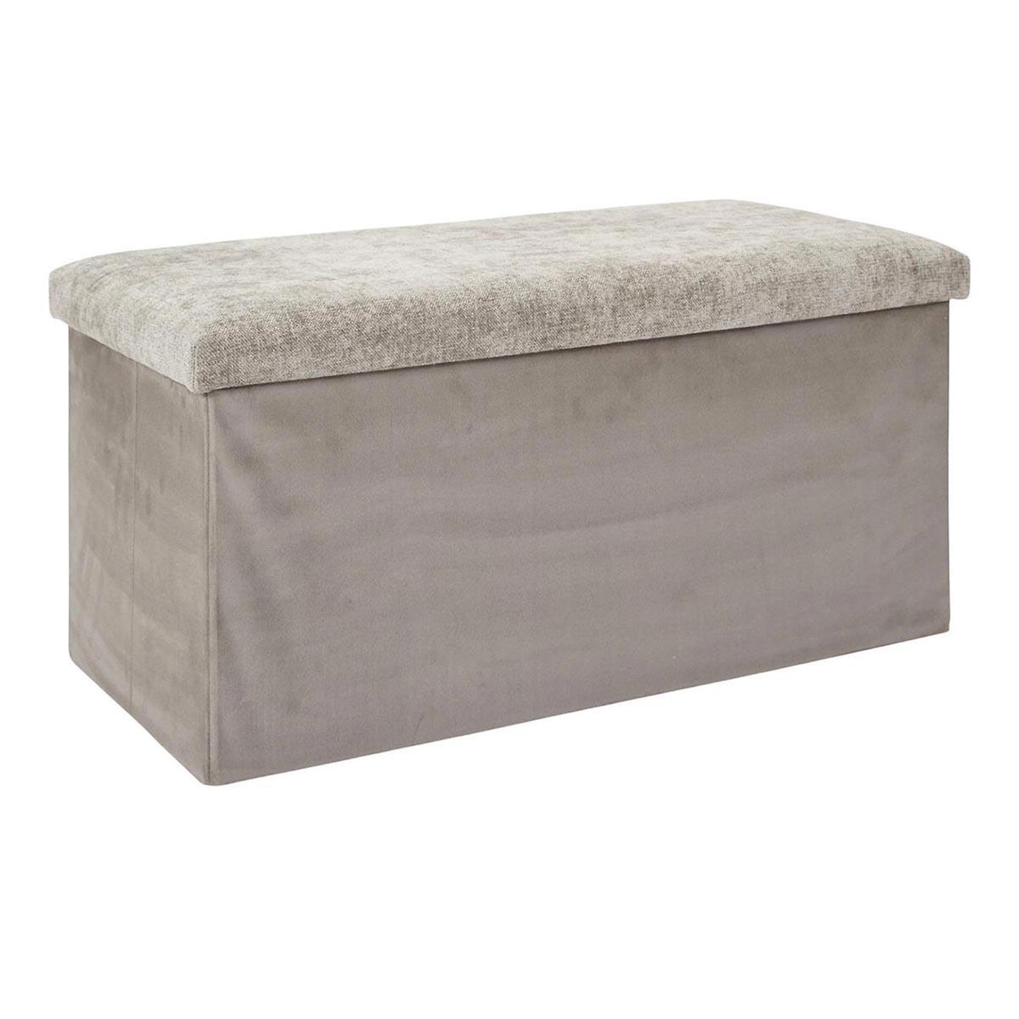 The Home Deco Factory Banc coffre de rangement  emilia  76cm taupe