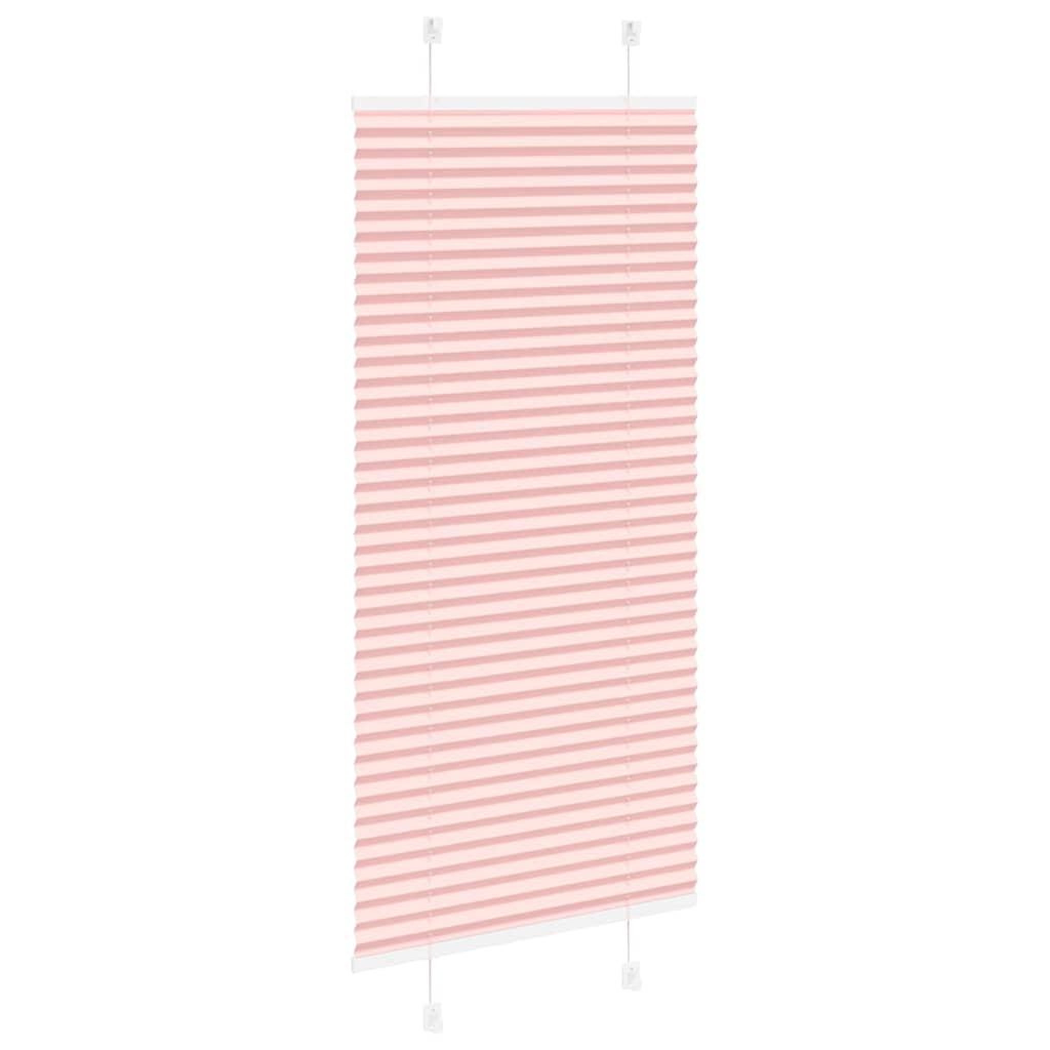 Voir la diapositive 4 : VIDAXL Store plisse rose 65x150 cm largeur du tissu 64,4 cm polyester