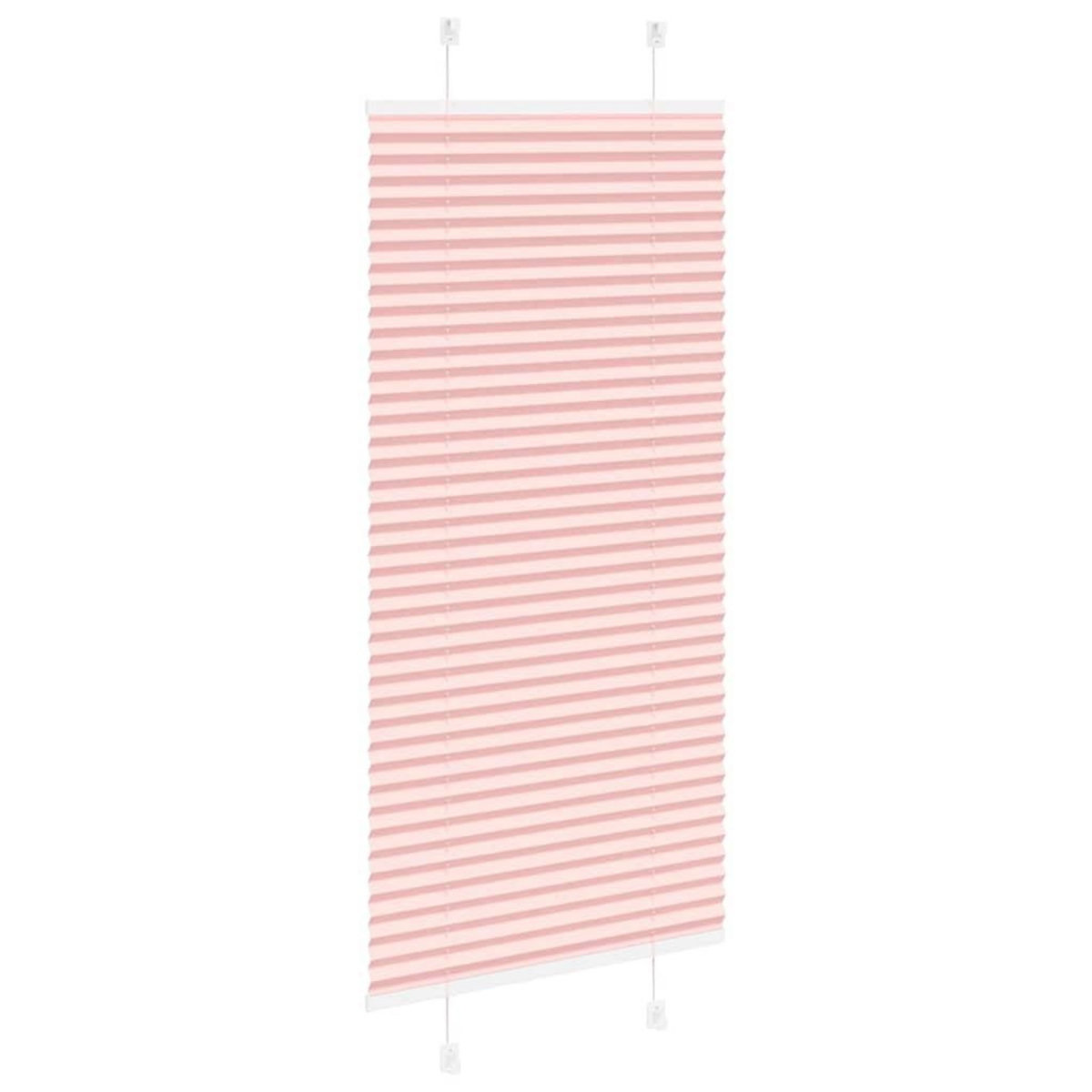 VIDAXL Store plisse rose 65x150 cm largeur du tissu 64,4 cm polyester