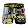 Voir la diapositive 4 : FREEGUN Lot de 5 boxers homme American Vibes