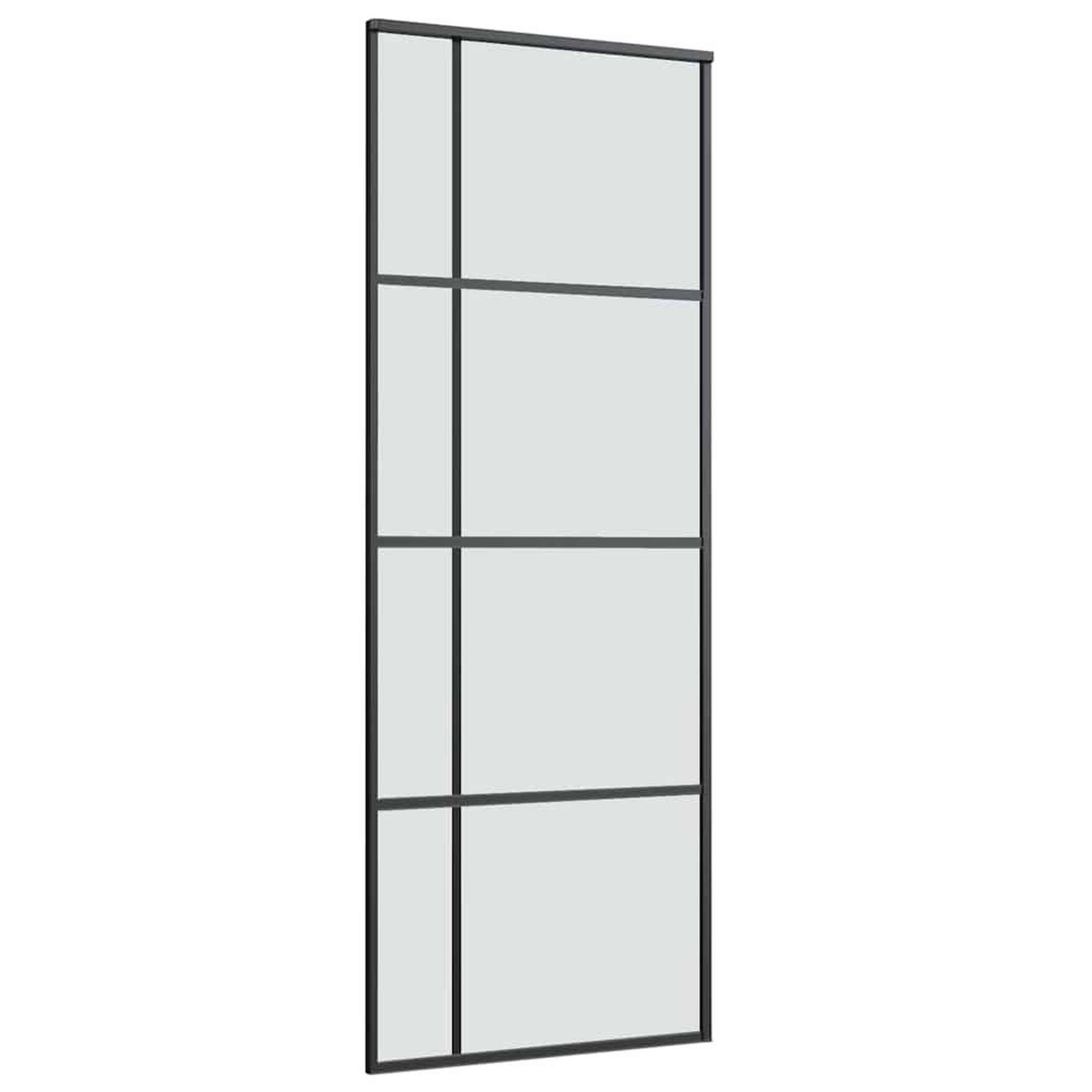 Voir la diapositive 4 : VIDAXL Porte coulissante avec kit de quincaillerie 76x205 cm Verre ESG
