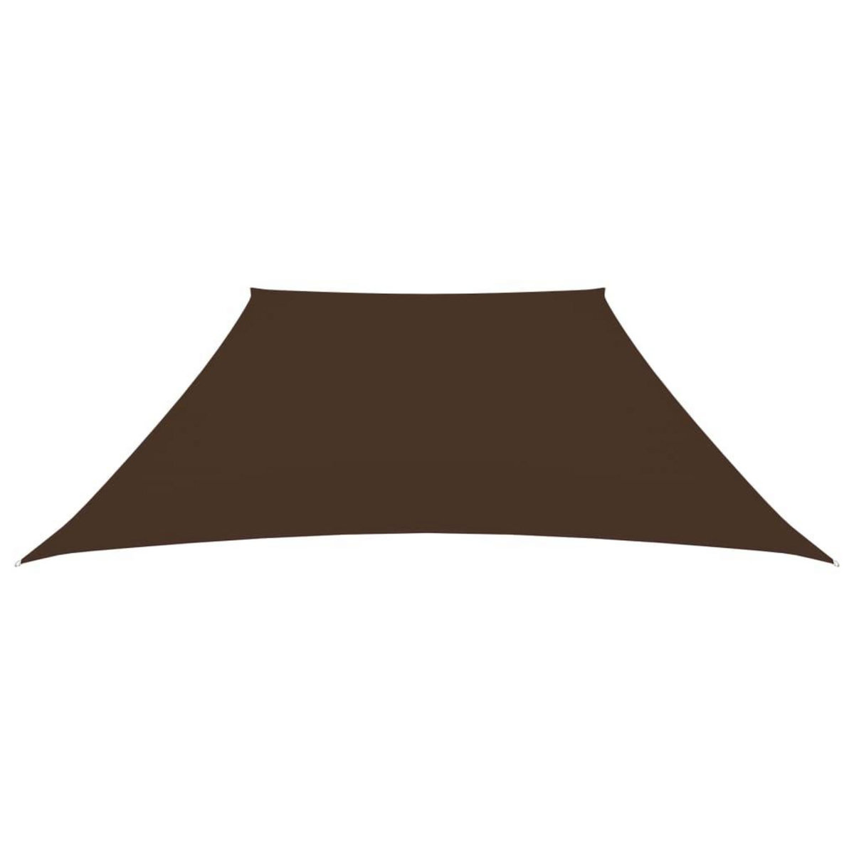 VIDAXL Voile de parasol Tissu Oxford trapeze 2/4x3 m Marron