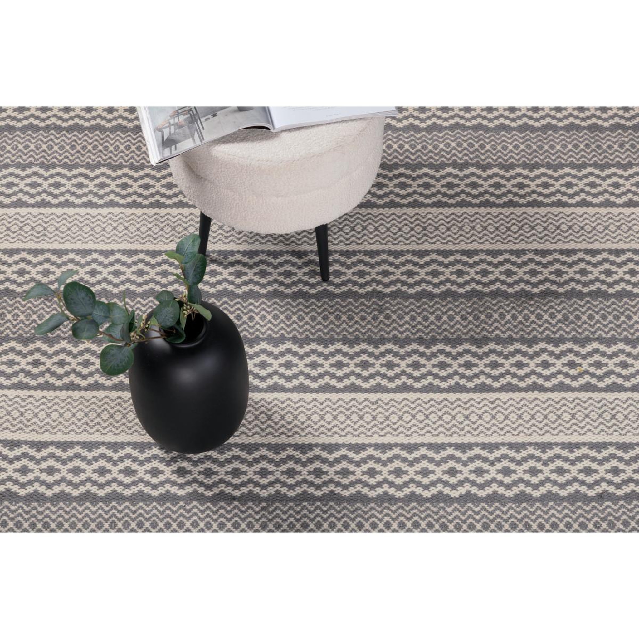 Voir la diapositive 5 : Paris Prix Tapis rond imprimé  sishu  200cm gris