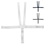 Monsieur Bébé Lot de 2 harnais de sécurité 5 points pour chaise haute enfant - Gamme Ptit. Coloris disponibles : Bleu