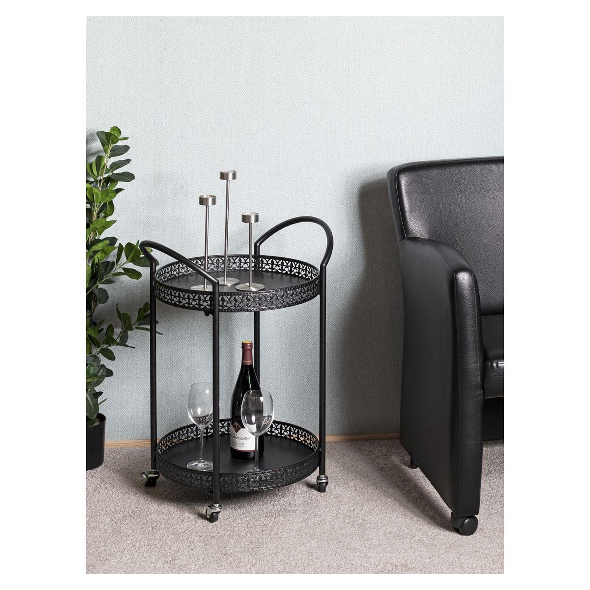 Voir la diapositive 5 : Paris Prix Desserte de cuisine design  loniba  71cm noir