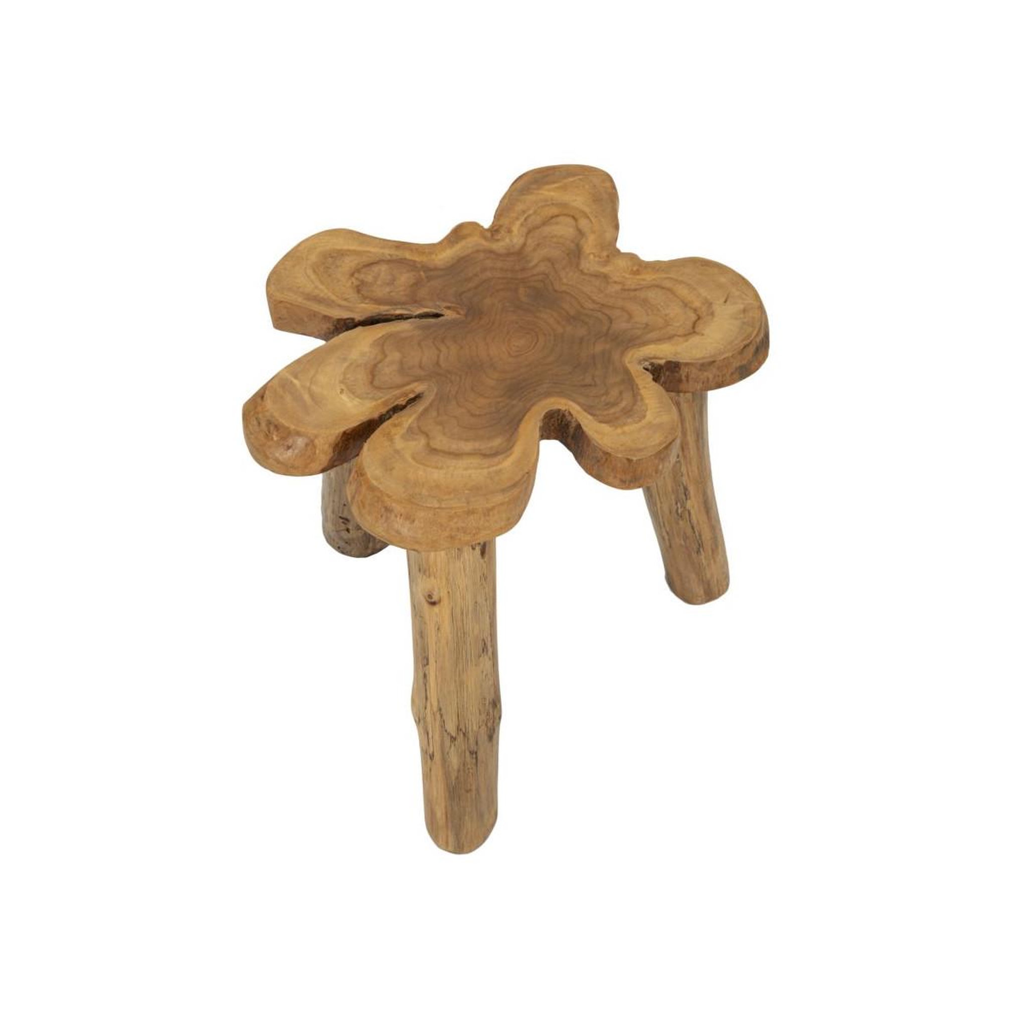 Voir la diapositive 2 : Paris Prix Table d'Appoint en Bois  Bintang  50cm Naturel