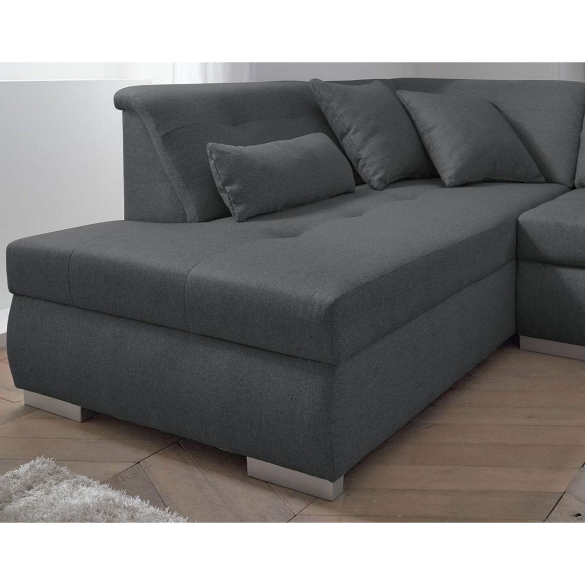 LISA DESIGN Vermont - canapé panoramique d'angle gauche - 7 places - xxl