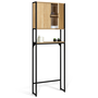 Voir la diapositive 5 : ID MARKET Meuble étagère dessus WC placard DETROIT design industriel