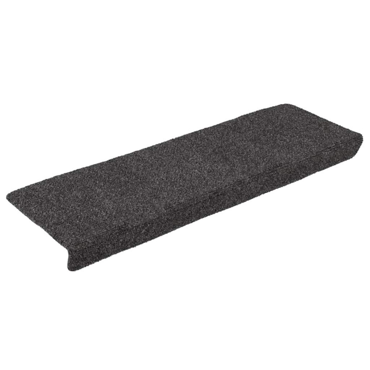 VIDAXL Tapis d'escalier autocollant 30 pcs anthracite 65x21x4 cm