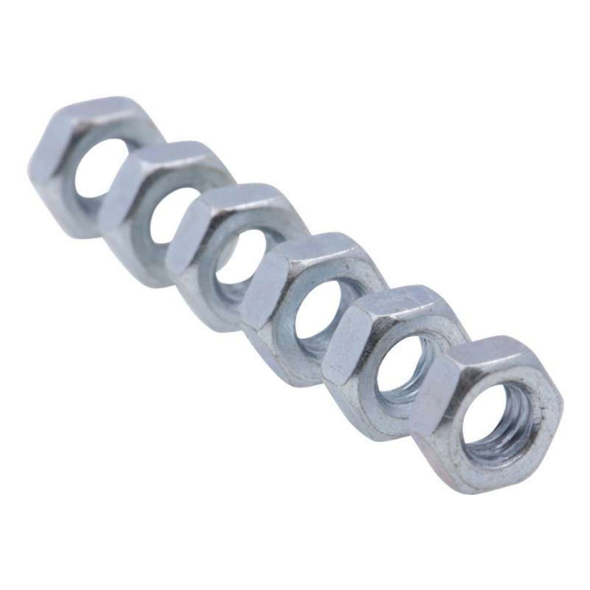  Vis à métaux zinguée tête cylindrique bombée PZ cruciforme Vissal Ø 6x50 mm  lot de 6 vis+écrou