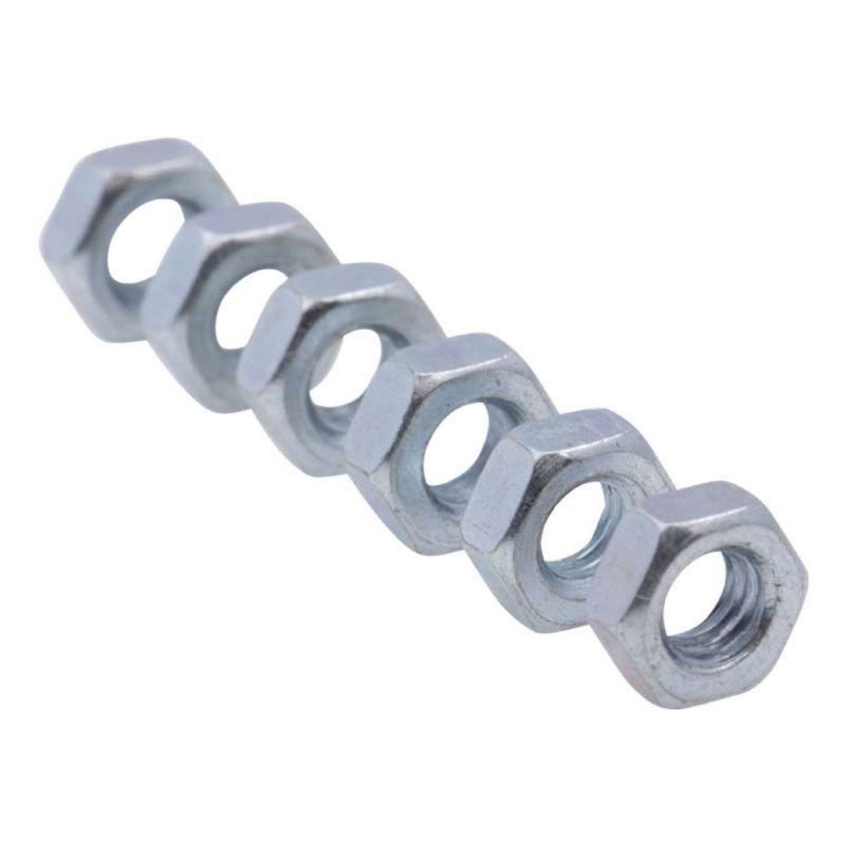  Vis à métaux zinguée tête cylindrique bombée PZ cruciforme Vissal Ø 6x50 mm  lot de 6 vis+écrou