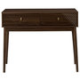 Voir la diapositive 4 : The Home Deco Factory Console 2 tiroirs marron foncé