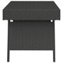 Voir la diapositive 4 : VIDAXL Table d'appoint pliable noir 60x40x38 cm resine tressee