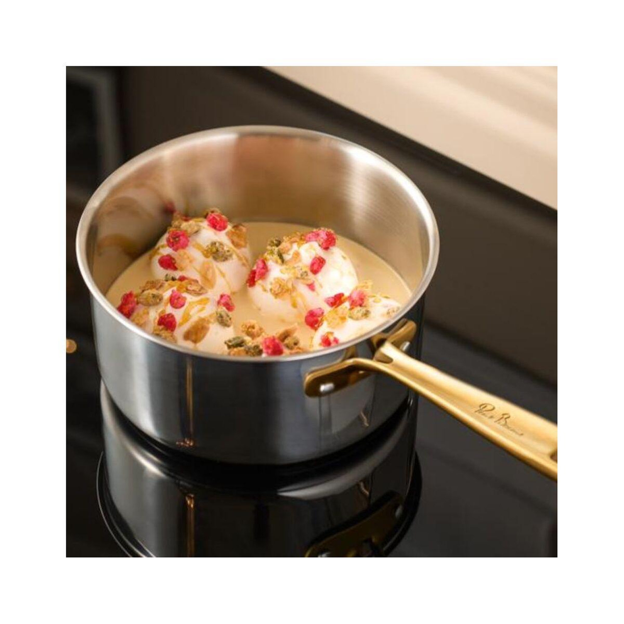 Voir la diapositive 3 : TEFAL Casserole 16cm inox Bocuse Edition