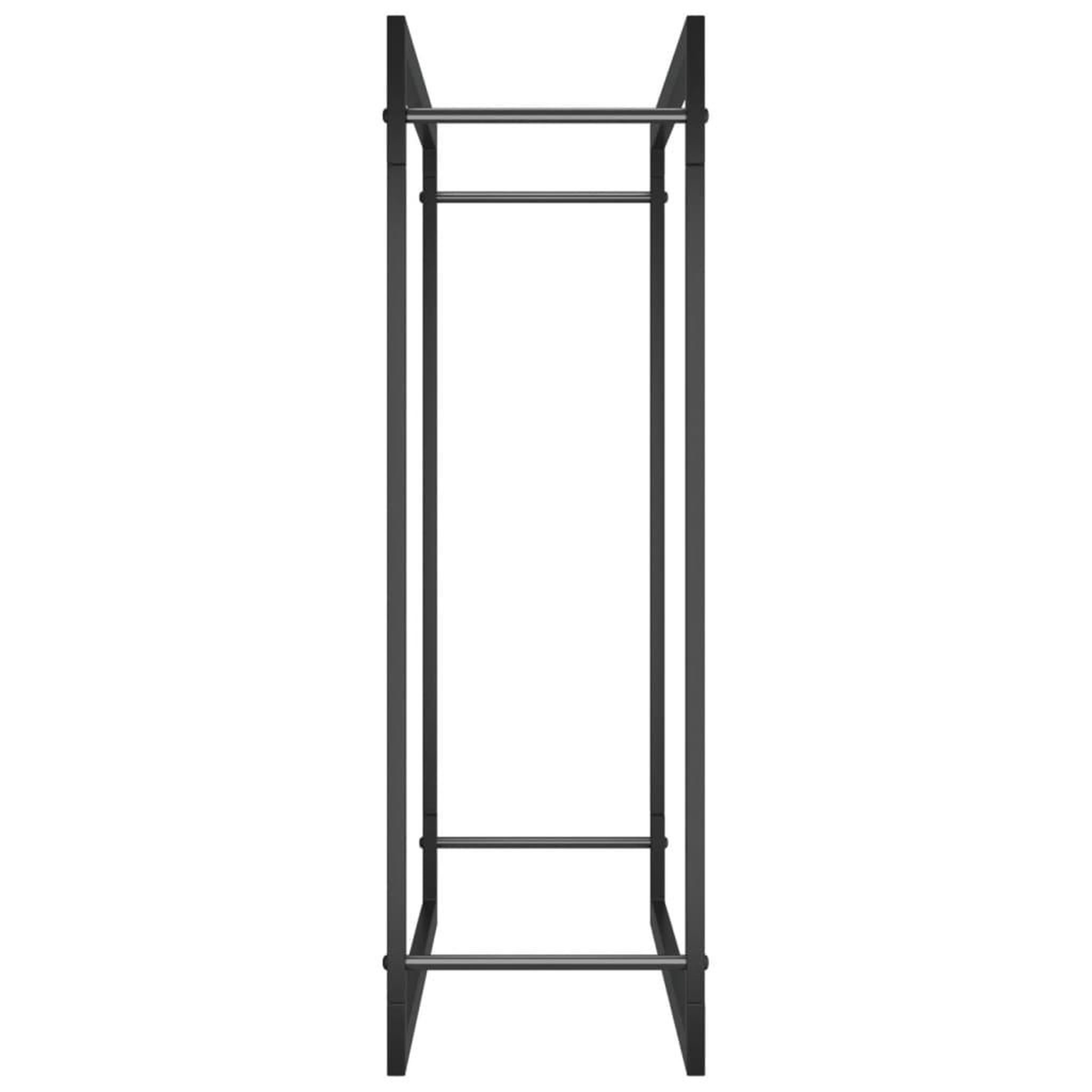 Voir la diapositive 4 : VIDAXL Portant de bois de chauffage Noir mat 80x28x86 cm Acier