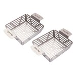 CHAR-BROIL Lot de 2 paniers en inox Grill+® - Char-Broil
