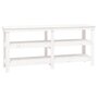 Voir la diapositive 2 : VIDAXL Banc de travail Blanc 181x50x80 cm Bois de pin massif