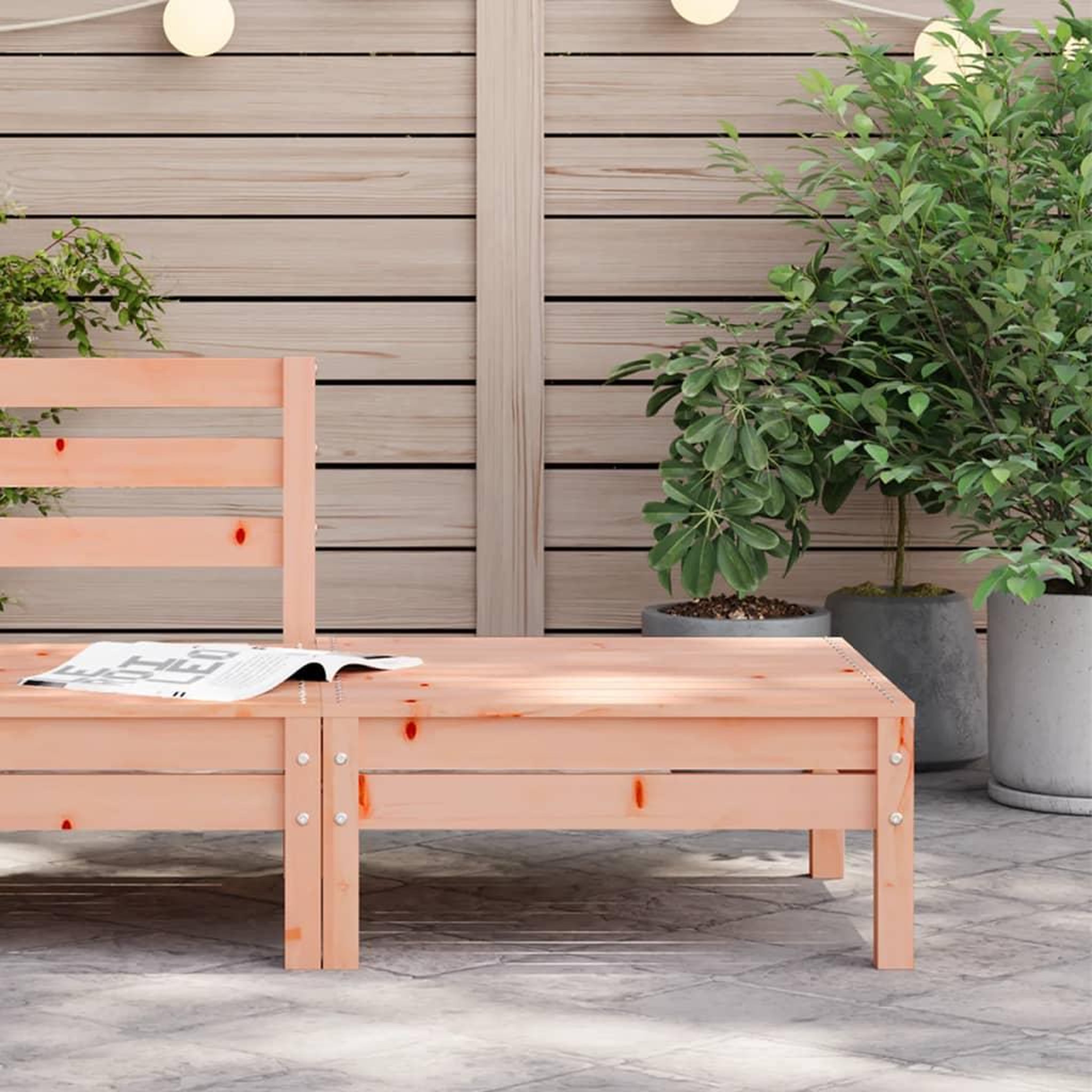 Voir la diapositive 3 : VIDAXL Repose-pied de jardin massif de douglas
