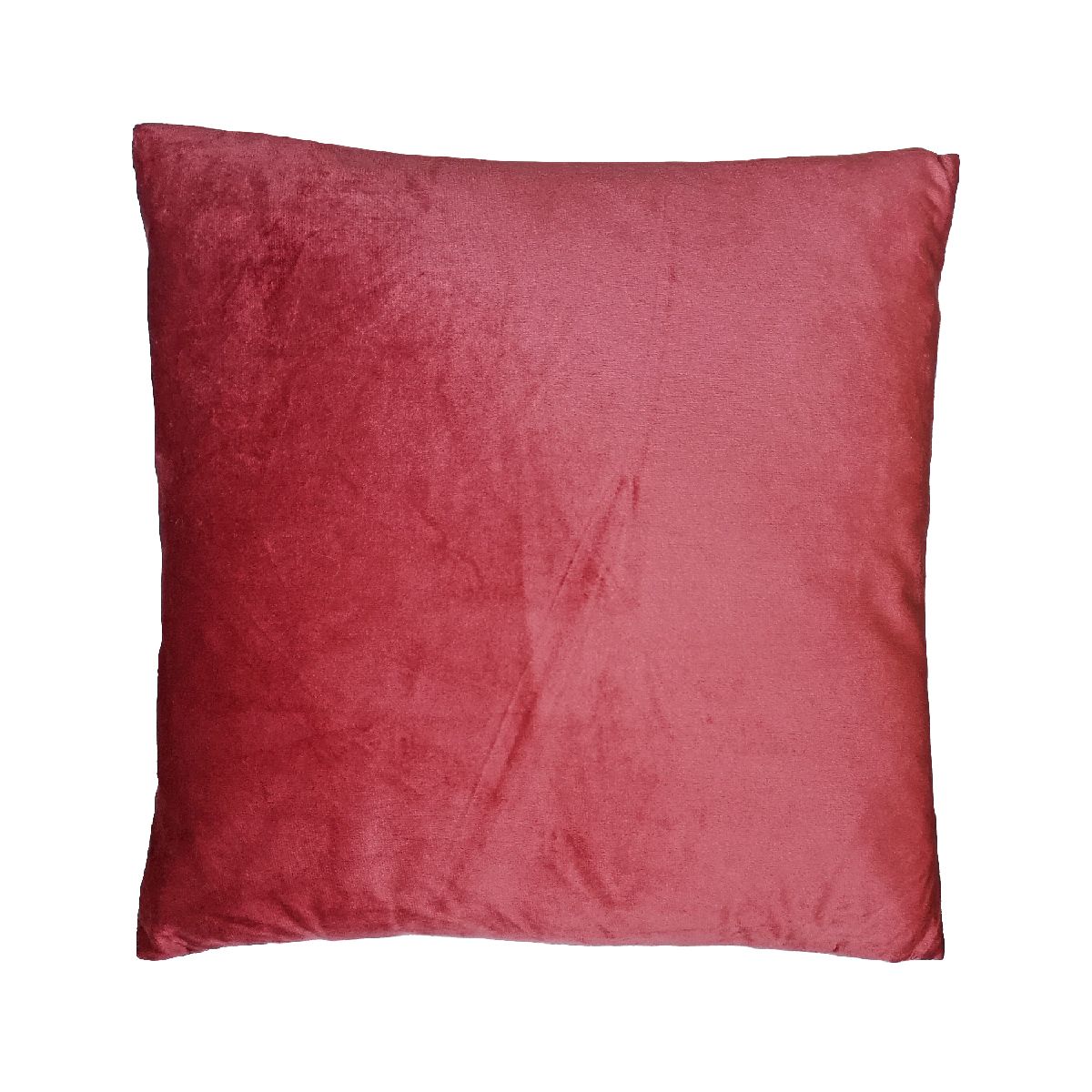 Coussin déco en velours uni déhoussable 