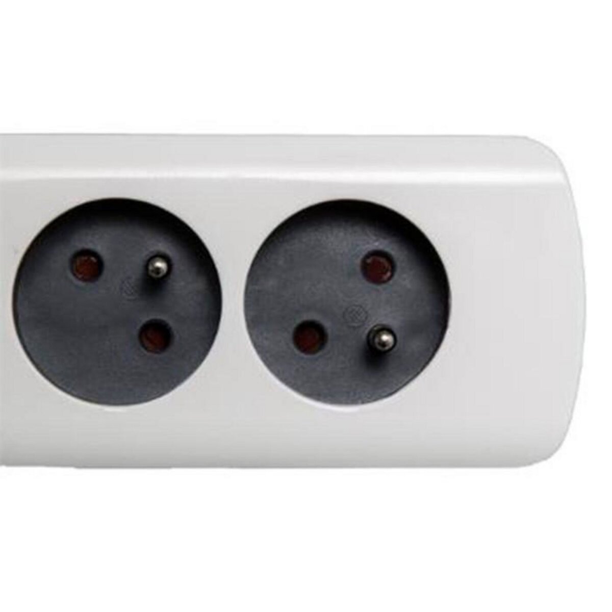 SMART SYSTEM Multiprise  4 Prises Terre  1,5M Blanc & Gris