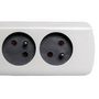 Voir la diapositive 3 : SMART SYSTEM Multiprise  4 Prises Terre  1,5M Blanc & Gris