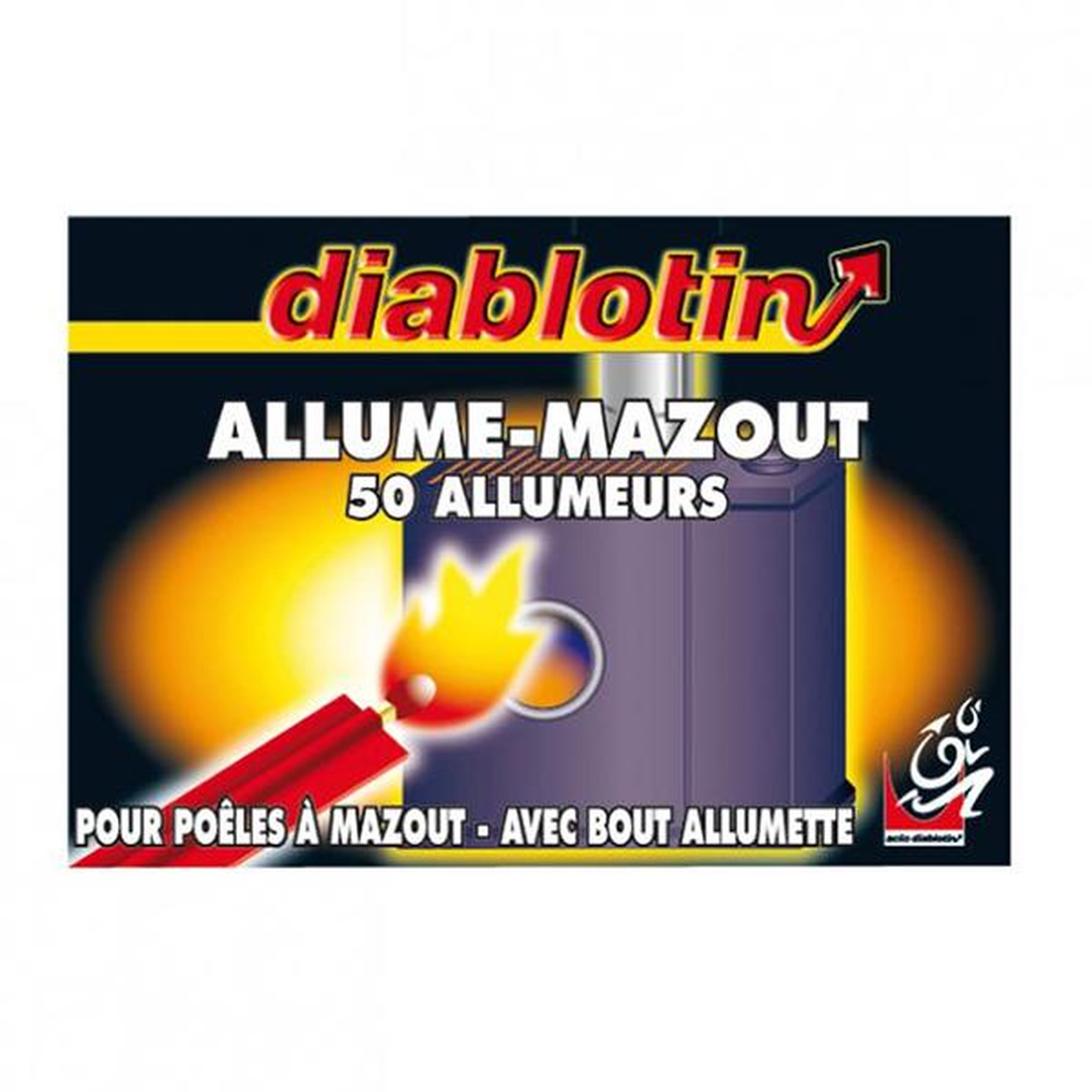 Diablotin Allume mazout x50 avec bout allumette - ALUM3