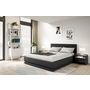 Voir la diapositive 7 : Lit coffre 140x190cm avec contour lit LED + sommier à lattes inclus GALAXY