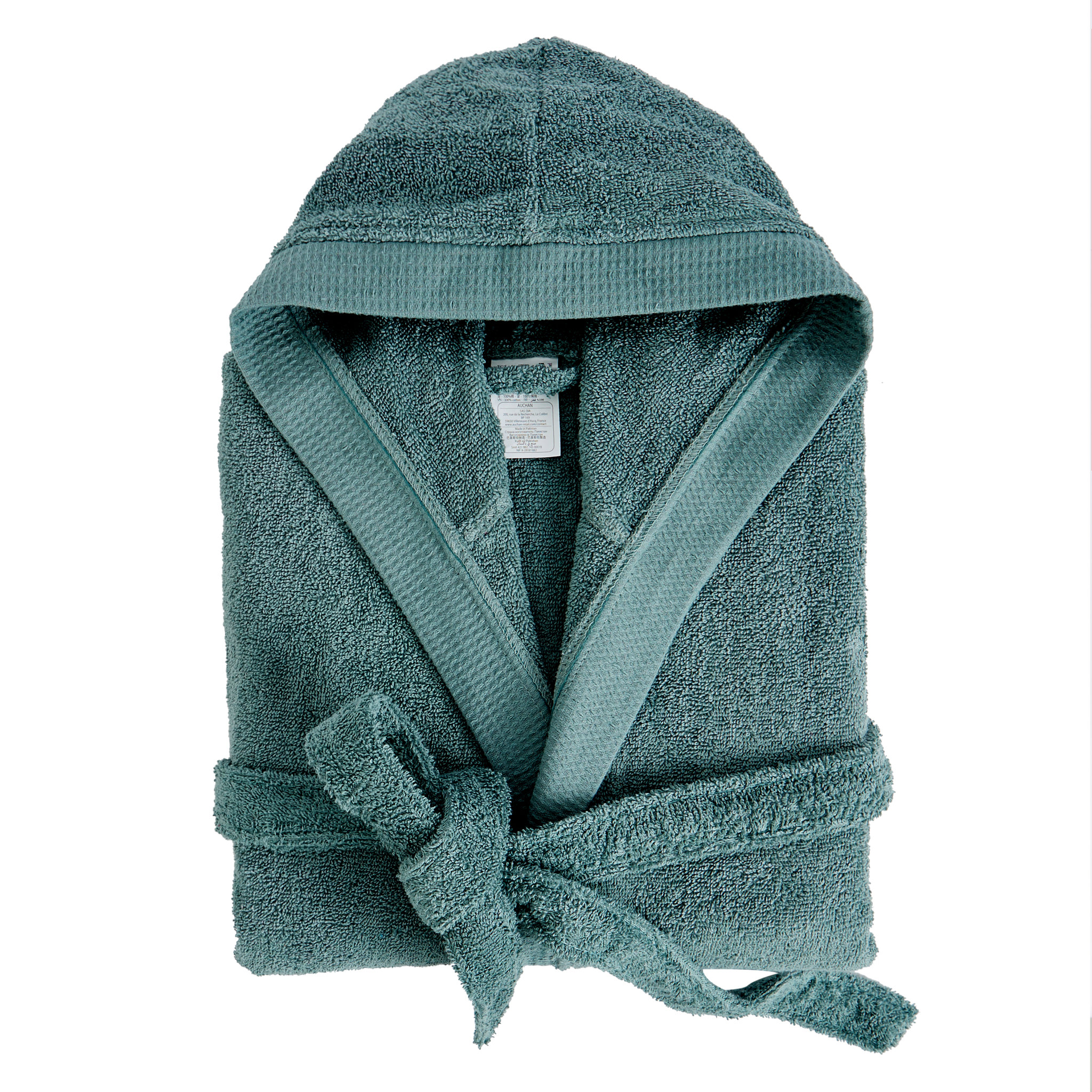 Voir la diapositive 2 : ACTUEL Peignoir uni en coton bio organique 420 gr/m2