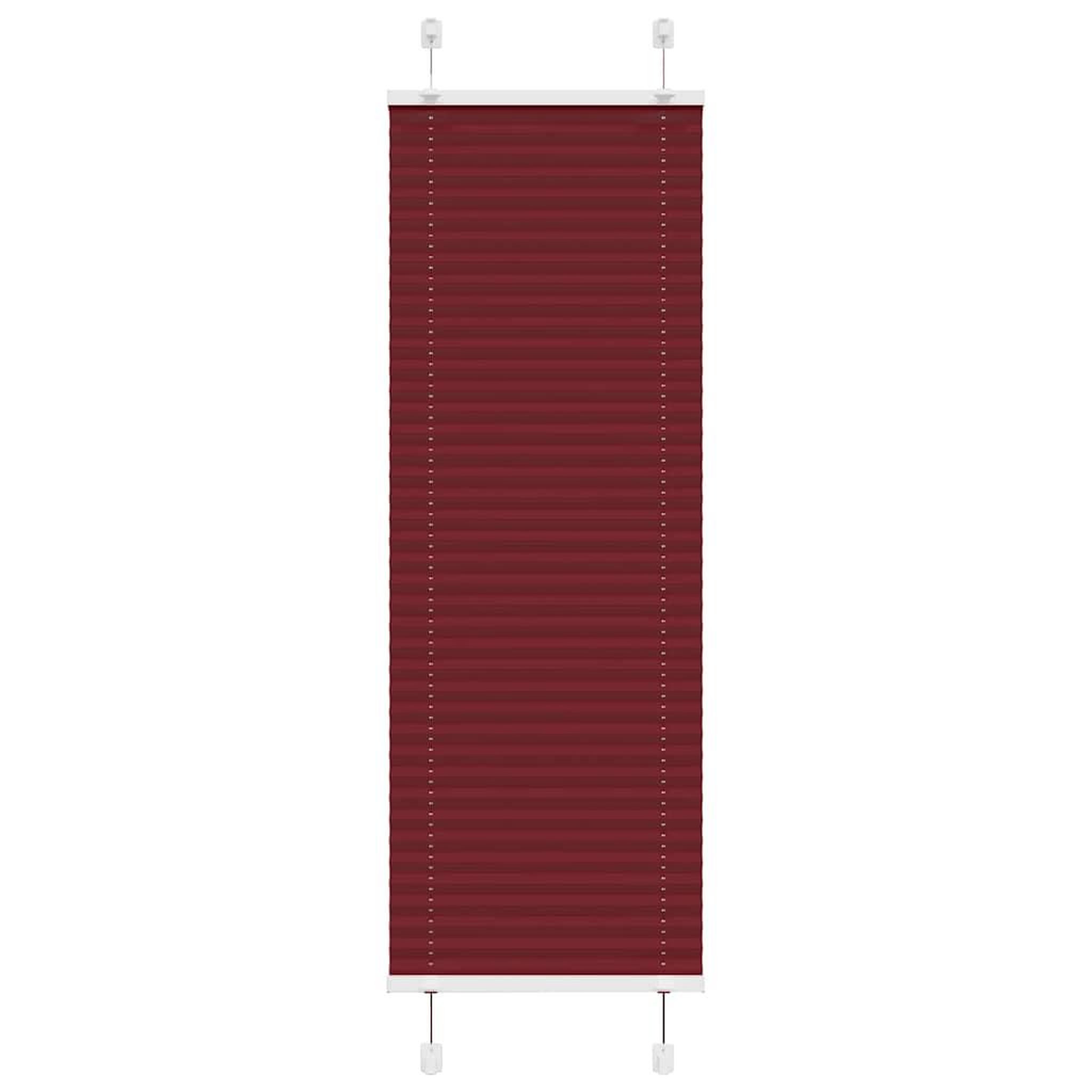 VIDAXL Store plisse rouge bordeaux 45x150 cm largeur du tissu 44,4 cm