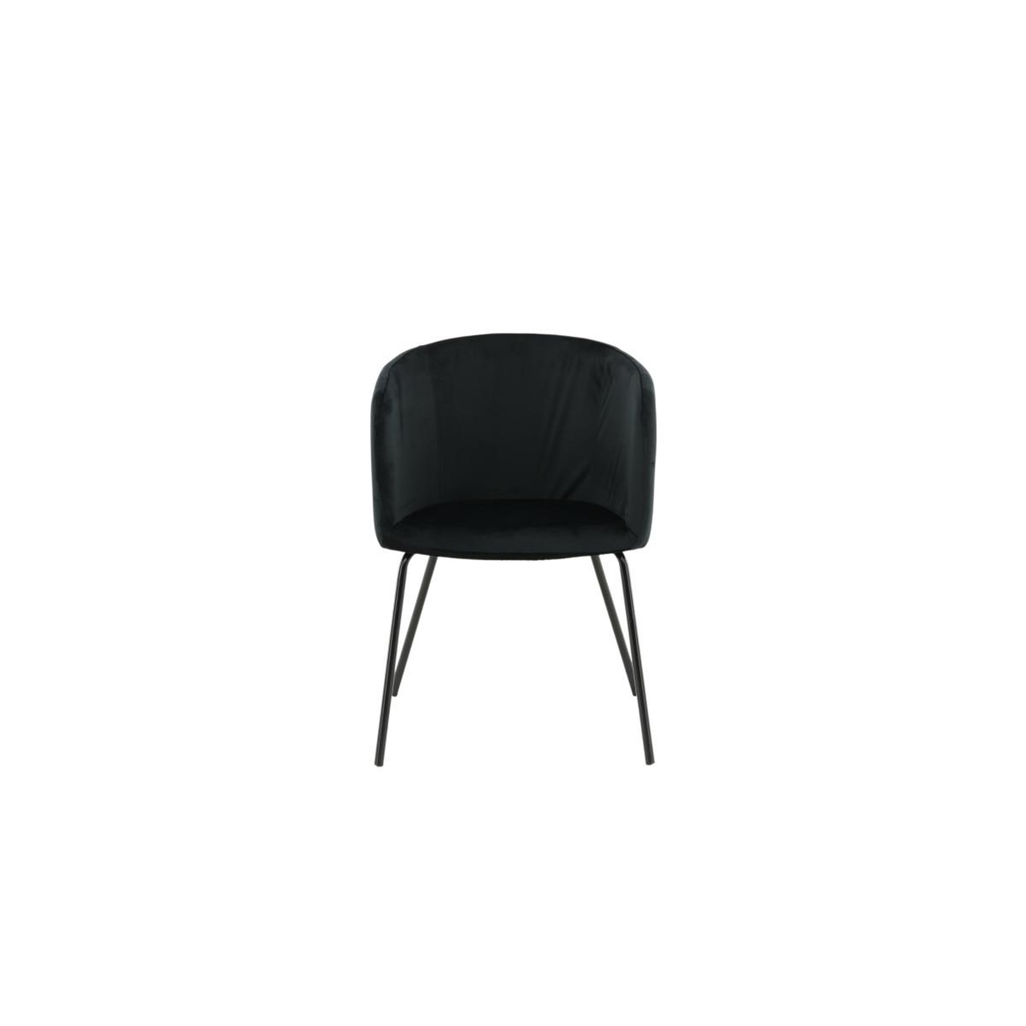 Voir la diapositive 3 : Paris Prix Chaise en velours  berit  78cm noir