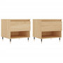 Voir la diapositive 2 : VIDAXL Tables basses 2 pcs chene sonoma 50x46x50 cm bois d'ingenierie