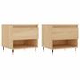 Voir la diapositive 2 : VIDAXL Tables basses 2 pcs chene sonoma 50x46x50 cm bois d'ingenierie