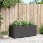Voir la diapositive 3 : VIDAXL Jardiniere gris fonce 80x36x35 cm PP