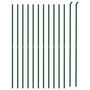 Voir la diapositive 3 : VIDAXL Cloture en treillis metallique avec bride vert 1,8x25 m