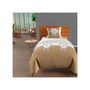 Voir la diapositive 1 : SOLEIL D'OCRE Parure housse de couette 140x200 cm en coton 57 Fils ESPRIT DE FAMILLE taupe, par Soleil d'ocre