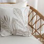 Voir la diapositive 2 : Paris Prix Coussin Déco à Motifs  Natura  40x40cm Écru & Naturel