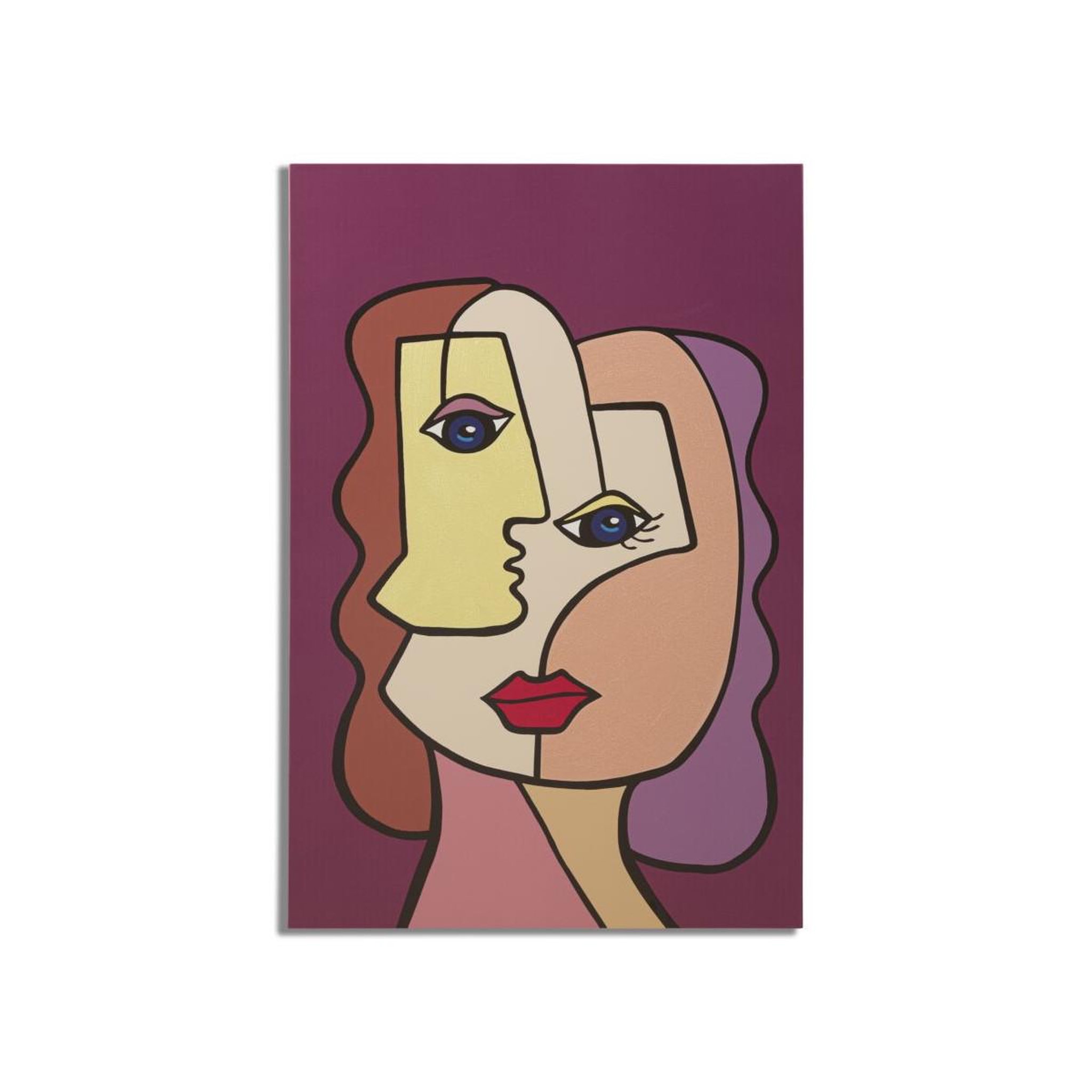 Paris Prix Toile imprimée déco  double visage  60x90cm multicolore
