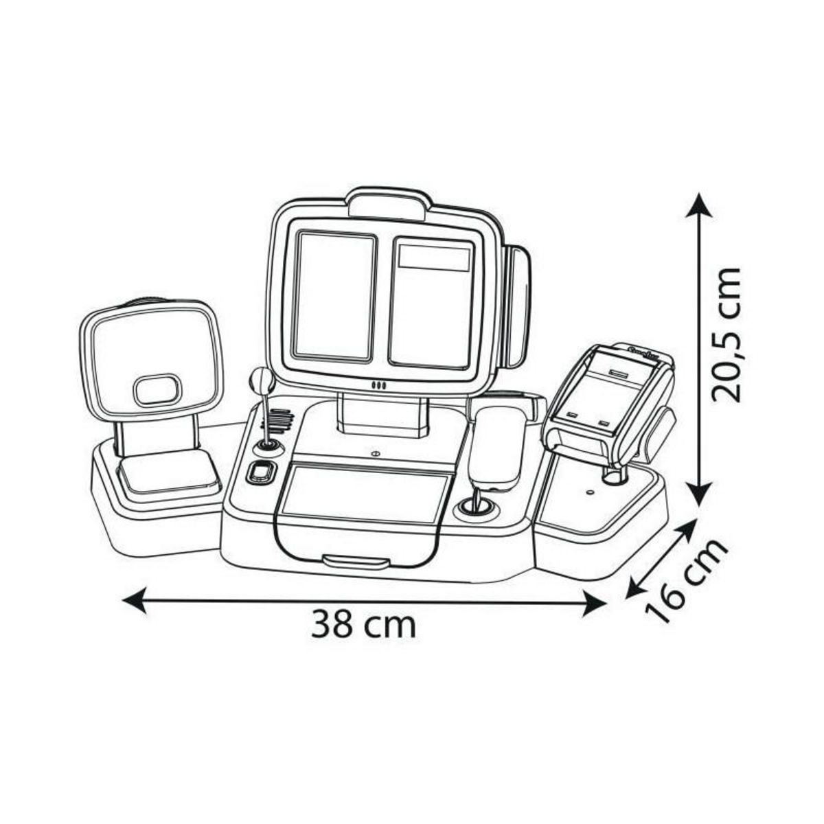 SMOBY Smoby grande caisse enregistreuse - 30 accessoires inclus - des 3 ans