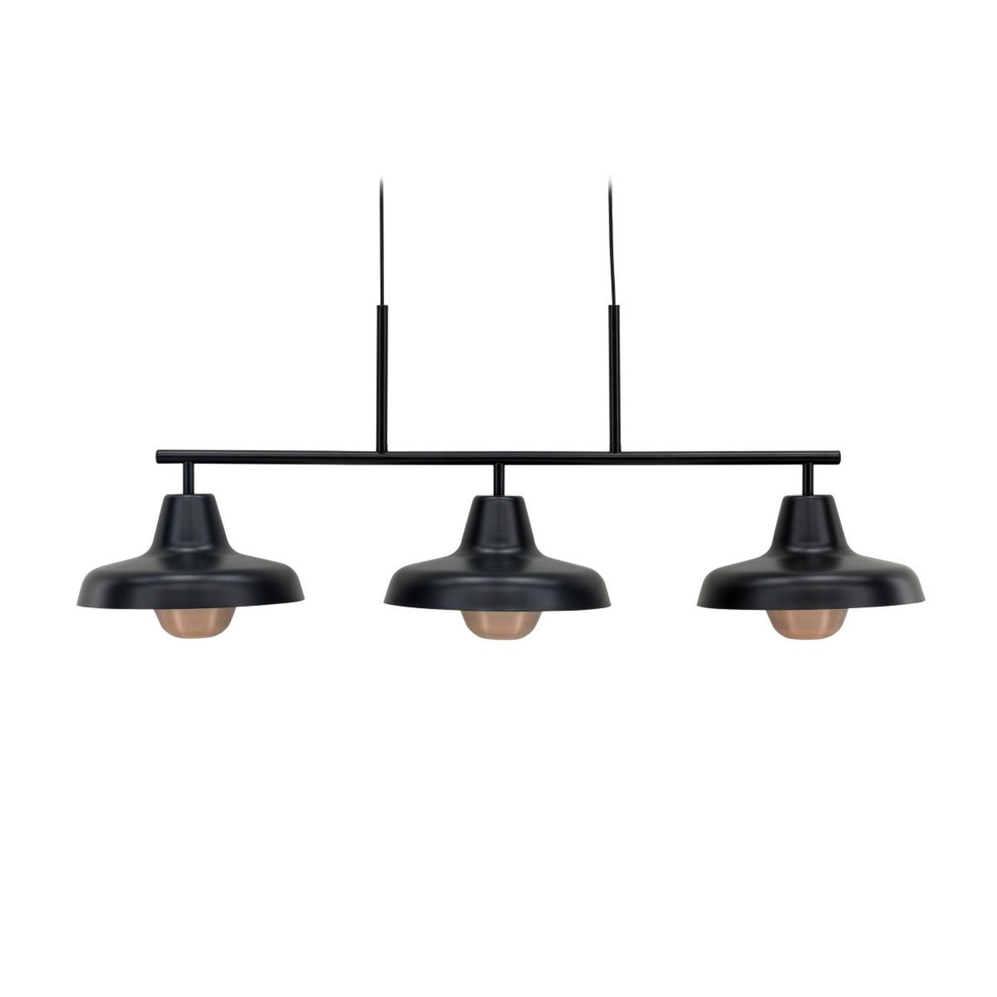 Paris Prix Suspension design 3 lampes  stoten  112cm noir