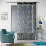 Paris Prix Rideau Voilage à Œillets  Ficusia  140x240cm Noir