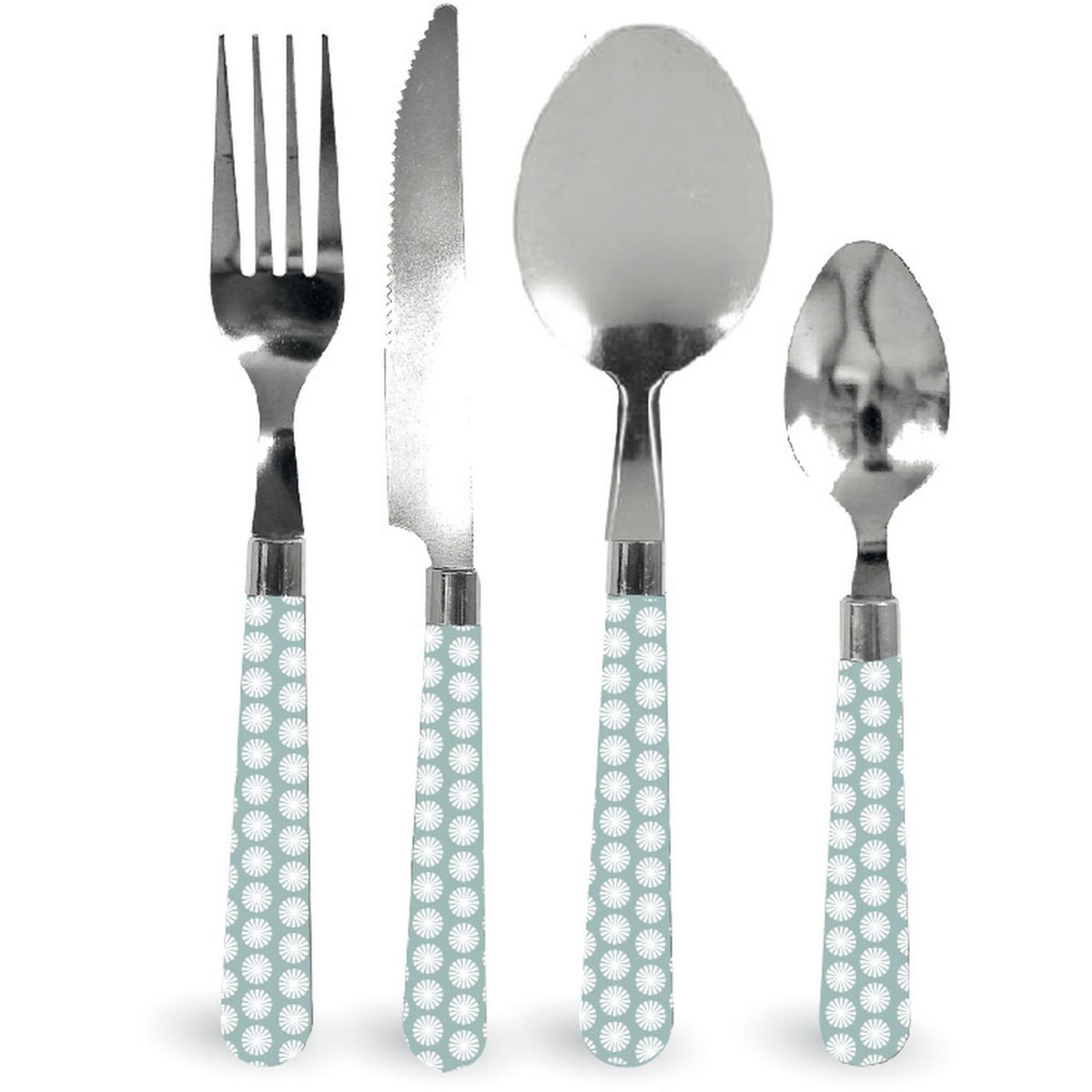 Ménagère 24 pièces Summer bleu