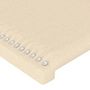 Voir la diapositive 4 : VIDAXL Tetes de lit 2 pcs Creme 80x5x78/88 cm Tissu