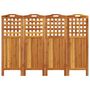 Voir la diapositive 5 : VIDAXL Cloison de separation 4 panneaux 162x2x115 cm Bois d'acacia