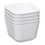 Voir la diapositive 1 : FIVE Lot de 4 Boîtes de Rangement  Flex  8cm Blanc