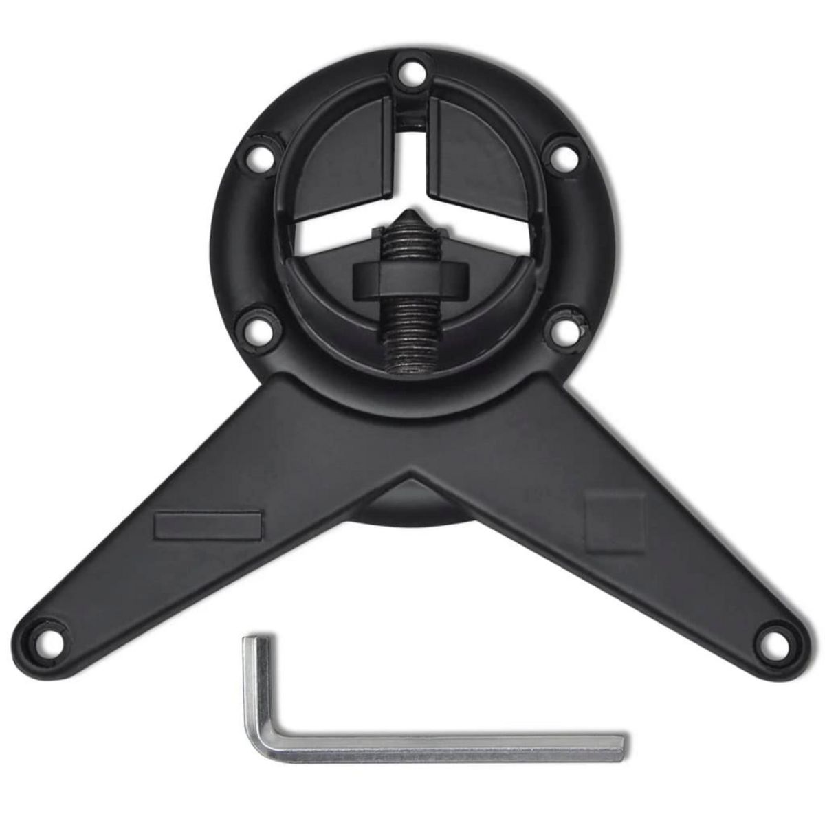 VIDAXL 4 pieds de table reglables en hauteur 710 mm Noir