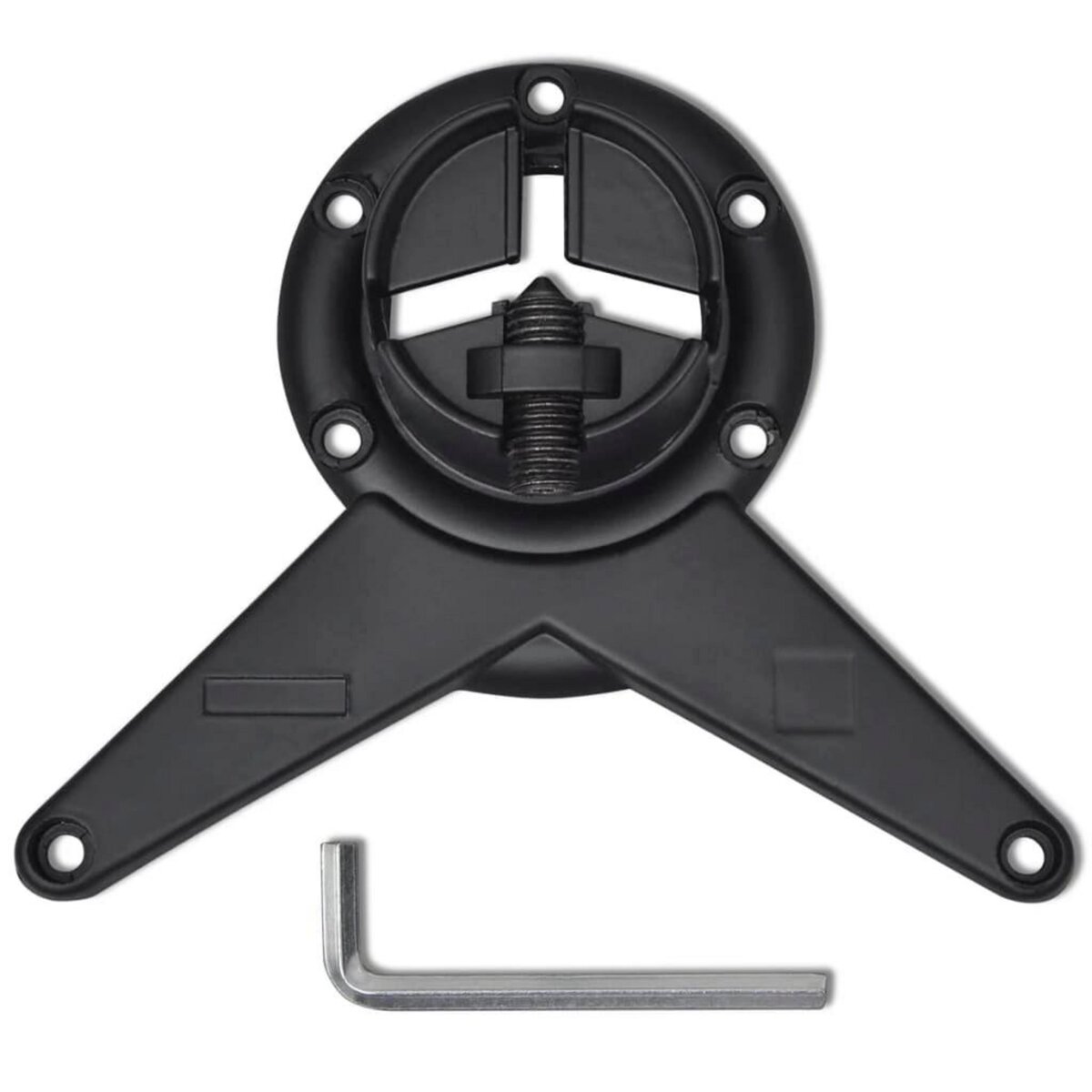 VIDAXL 4 pieds de table reglables en hauteur 710 mm Noir